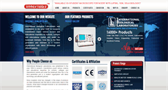 Desktop Screenshot of interlabs.co.in